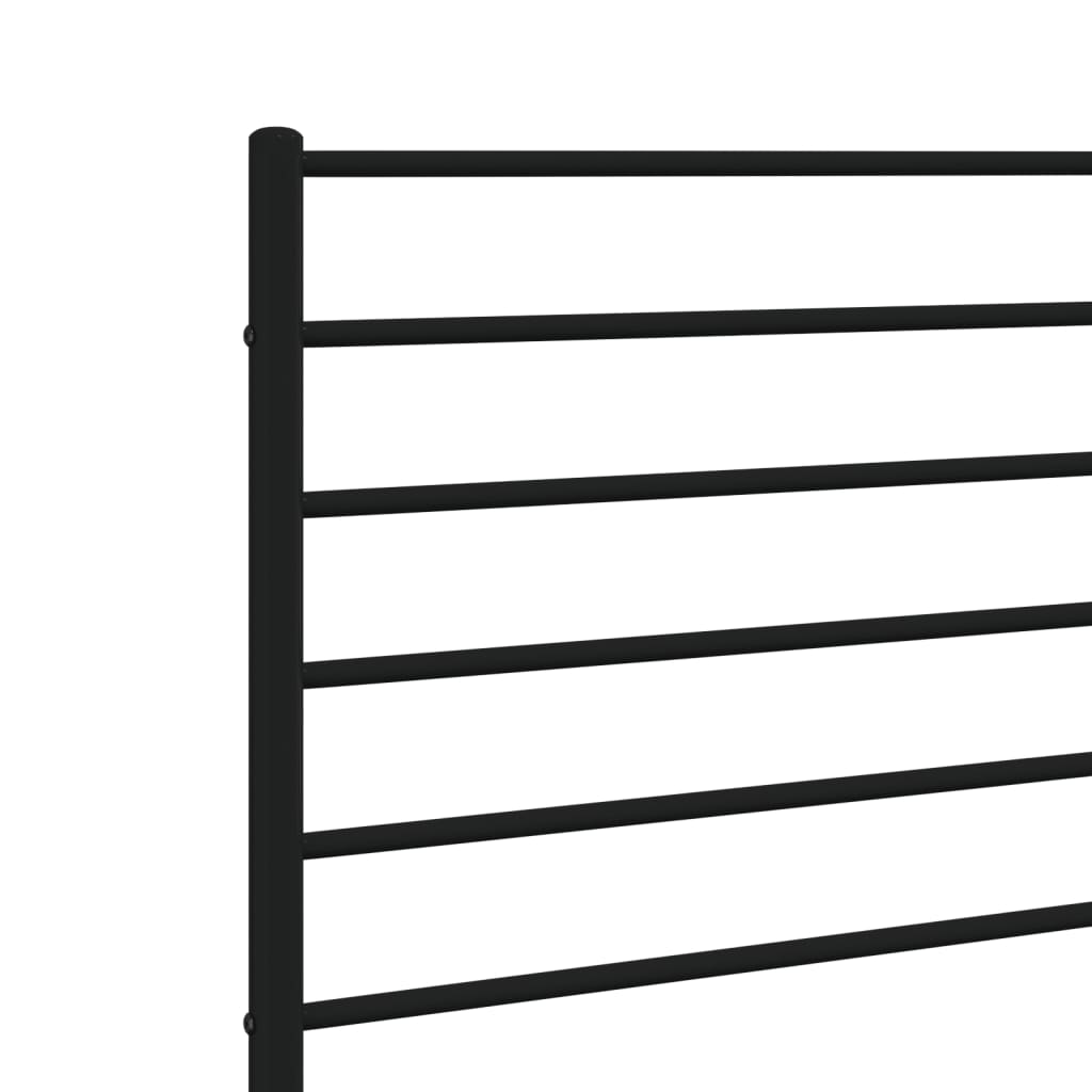 vidaXL Ersatz-Kopfteil Metall Schwarz 80 cm