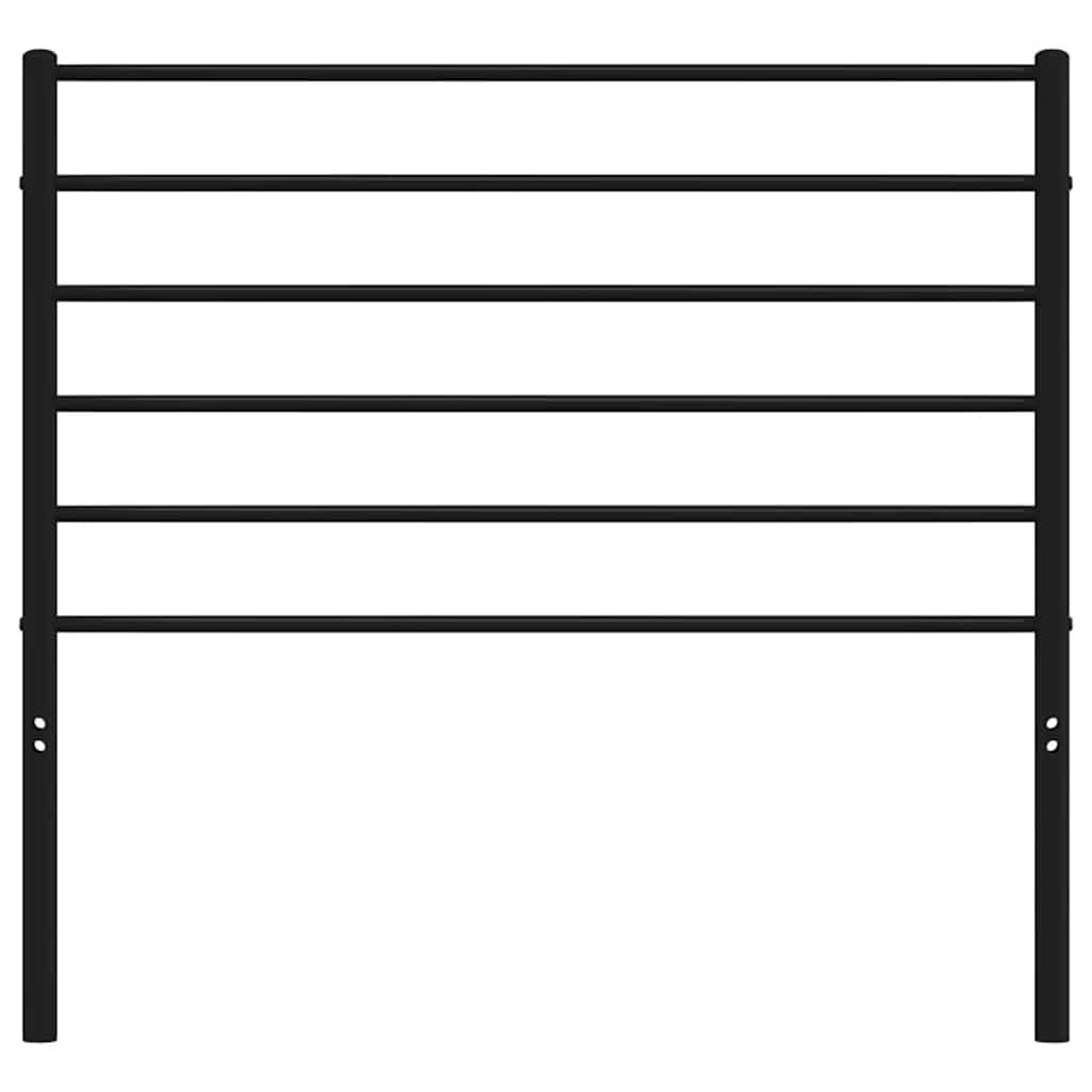 vidaXL Ersatz-Kopfteil Metall Schwarz 100 cm