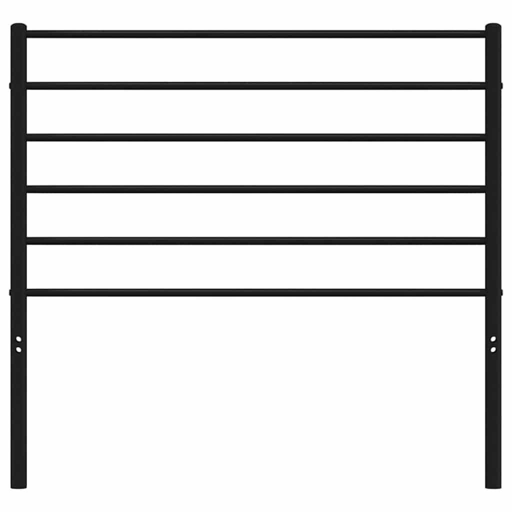 vidaXL Ersatz-Kopfteil Metall Schwarz 107 cm