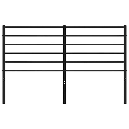 vidaXL Ersatz-Kopfteil Metall Schwarz 120 cm