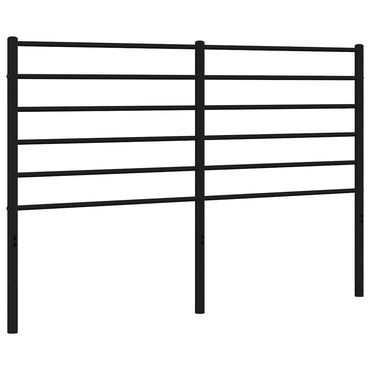 vidaXL Ersatz-Kopfteil Metall Schwarz 135 cm