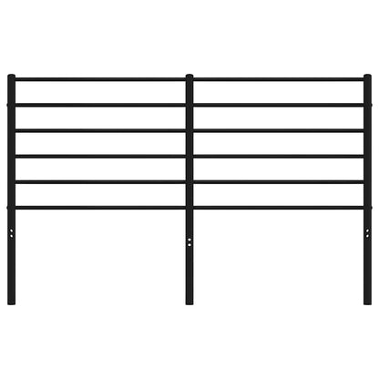 vidaXL Ersatz-Kopfteil Metall Schwarz 135 cm