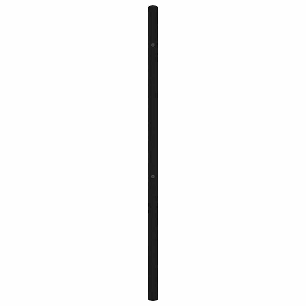 vidaXL Ersatz-Kopfteil Metall Schwarz 135 cm