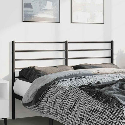 vidaXL Ersatz-Kopfteil Metall Schwarz 135 cm
