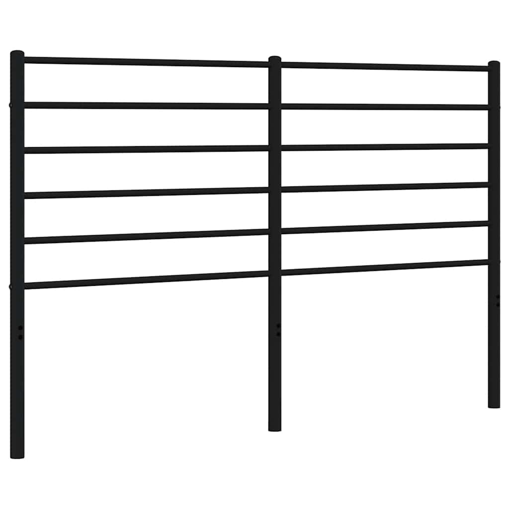 vidaXL Ersatz-Kopfteil Metall Schwarz 150 cm
