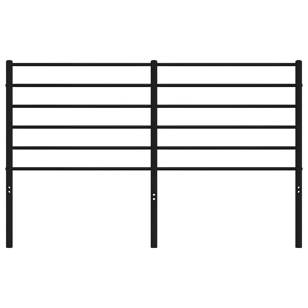 vidaXL Ersatz-Kopfteil Metall Schwarz 150 cm