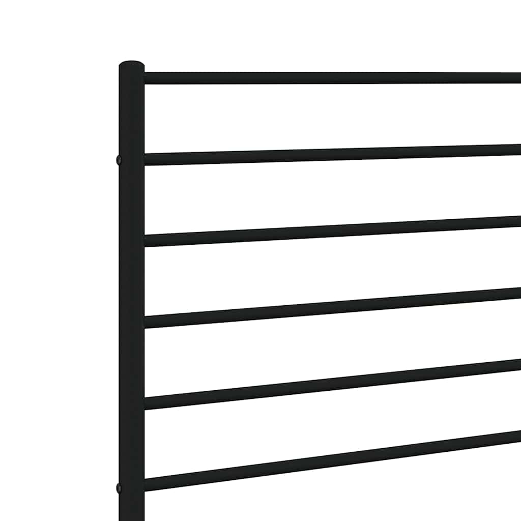 vidaXL Ersatz-Kopfteil Metall Schwarz 150 cm
