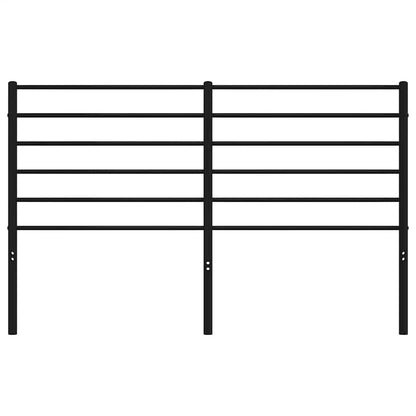 vidaXL Ersatz-Kopfteil Metall Schwarz 160 cm