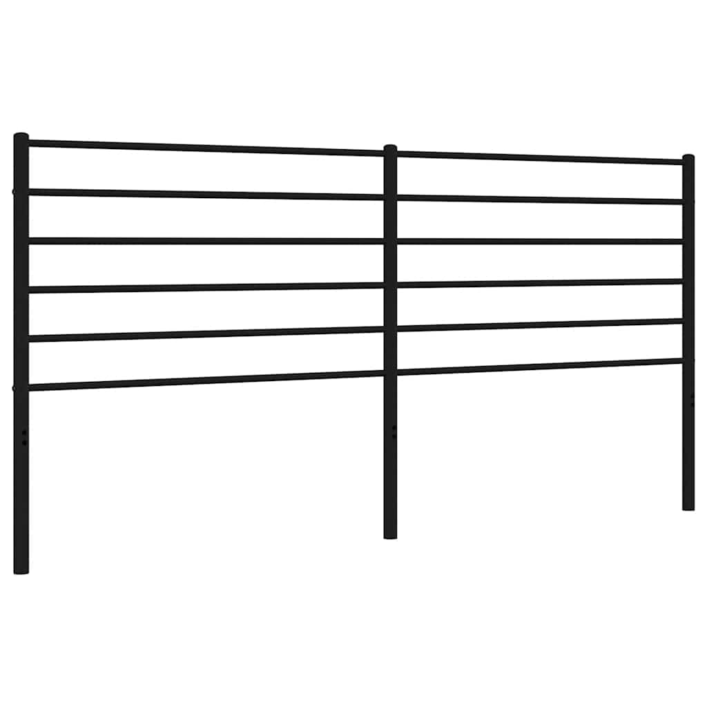 vidaXL Ersatz-Kopfteil Metall Schwarz 180 cm