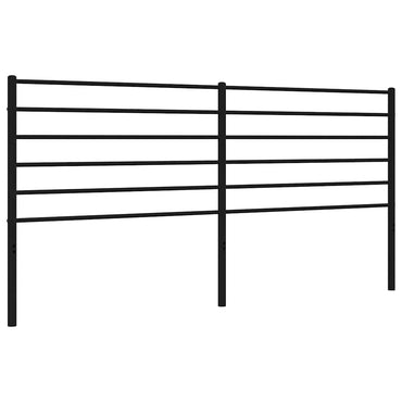 vidaXL Ersatz-Kopfteil Metall Schwarz 180 cm