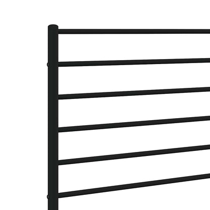vidaXL Ersatz-Kopfteil Metall Schwarz 180 cm