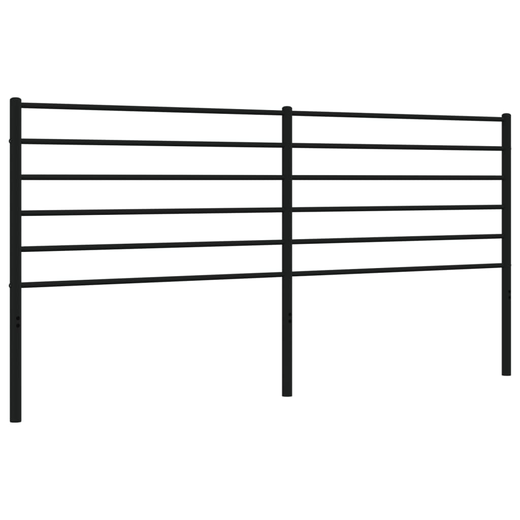 vidaXL Ersatz-Kopfteil Metall Schwarz 200 cm