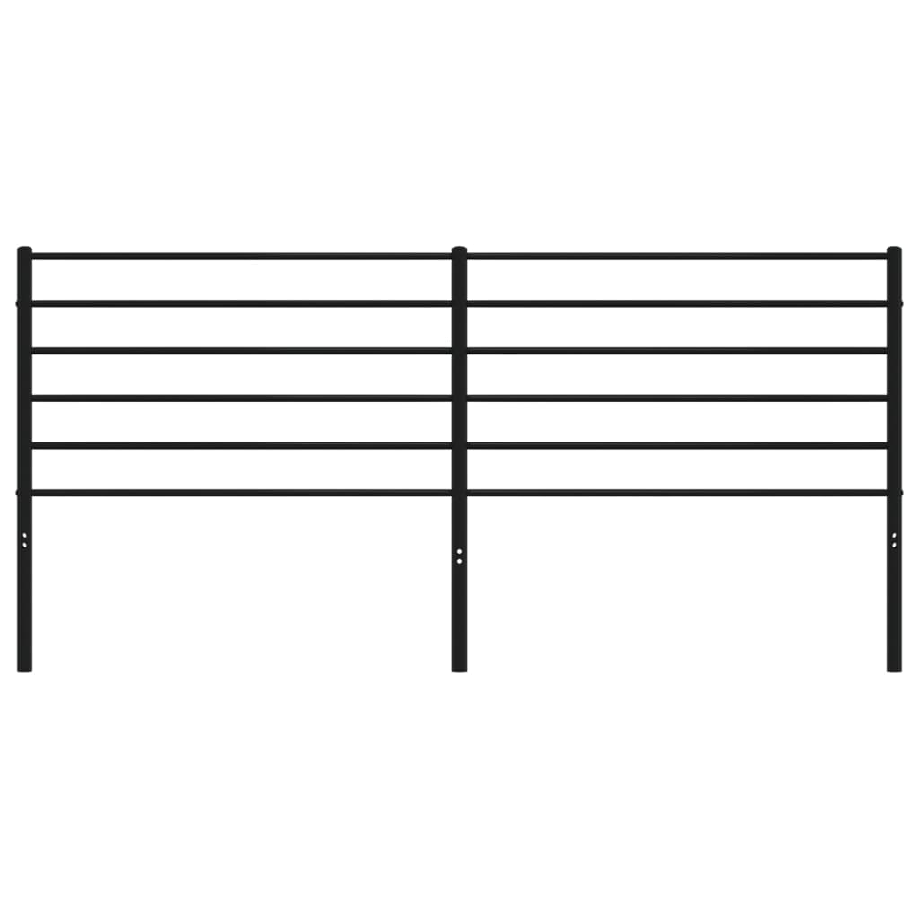 vidaXL Ersatz-Kopfteil Metall Schwarz 200 cm