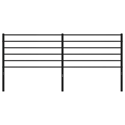 vidaXL Ersatz-Kopfteil Metall Schwarz 200 cm