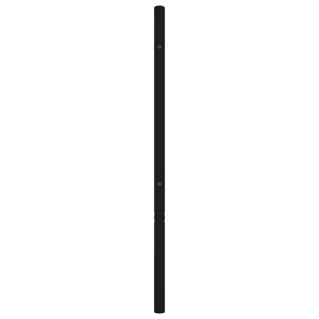 vidaXL Ersatz-Kopfteil Metall Schwarz 200 cm