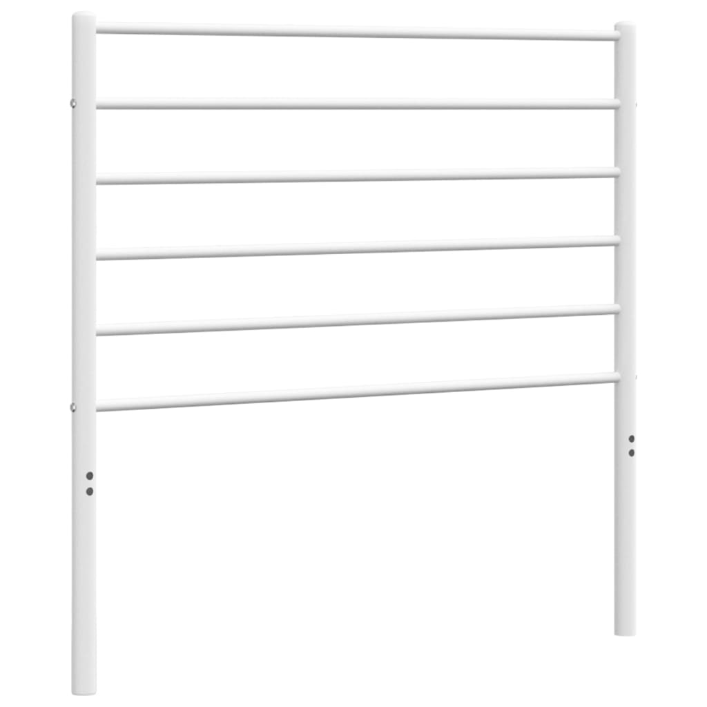vidaXL Ersatz-Kopfteil Metall Weiß 90 cm