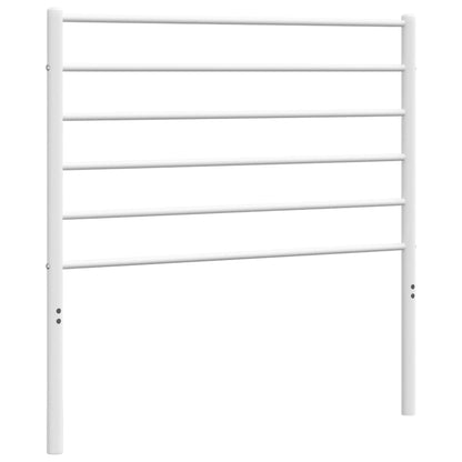 vidaXL Ersatz-Kopfteil Metall Weiß 90 cm