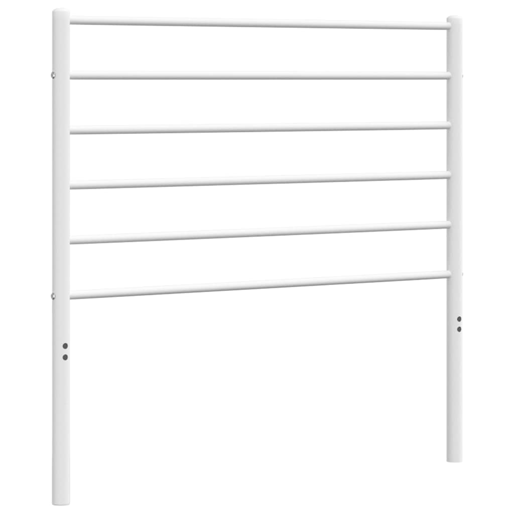vidaXL Ersatz-Kopfteil Metall Weiß 100 cm