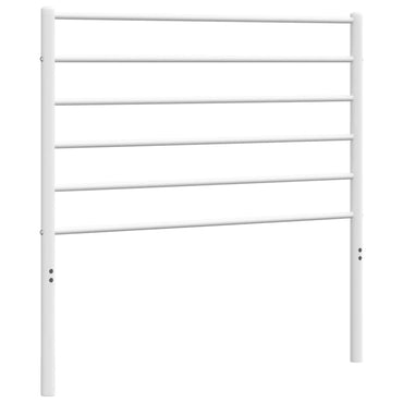 vidaXL Ersatz-Kopfteil Metall Weiß 107 cm