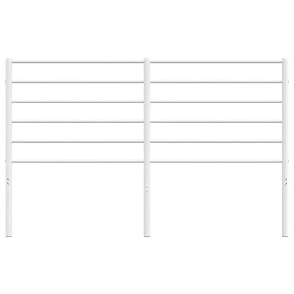 vidaXL Ersatz-Kopfteil Metall Weiß 135 cm