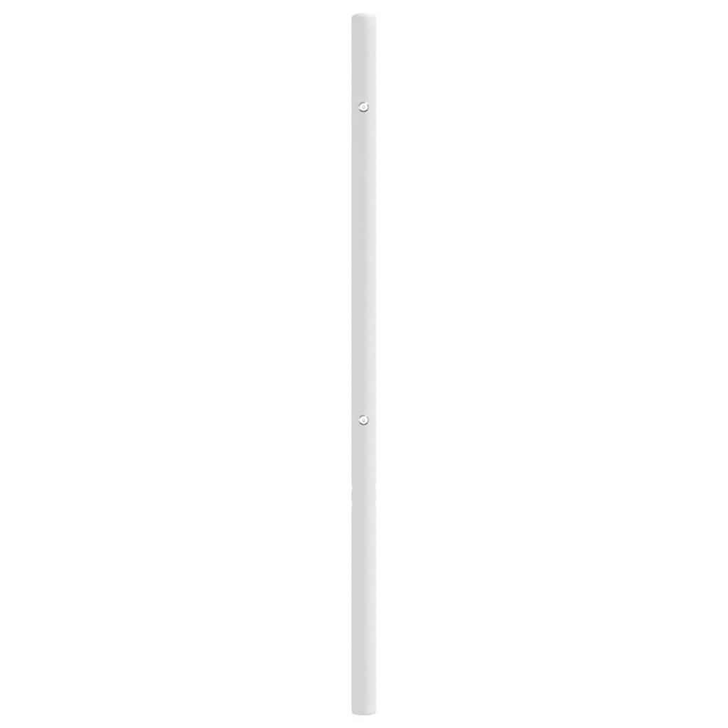 vidaXL Ersatz-Kopfteil Metall Weiß 135 cm