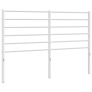 vidaXL Ersatz-Kopfteil Metall Weiß 140 cm
