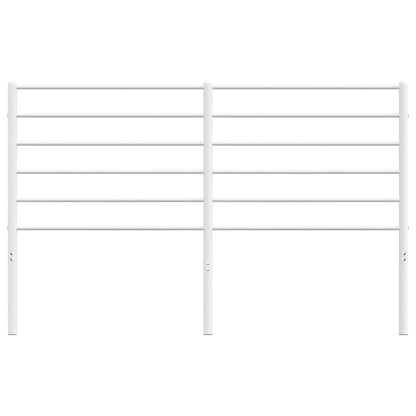 vidaXL Ersatz-Kopfteil Metall Weiß 140 cm