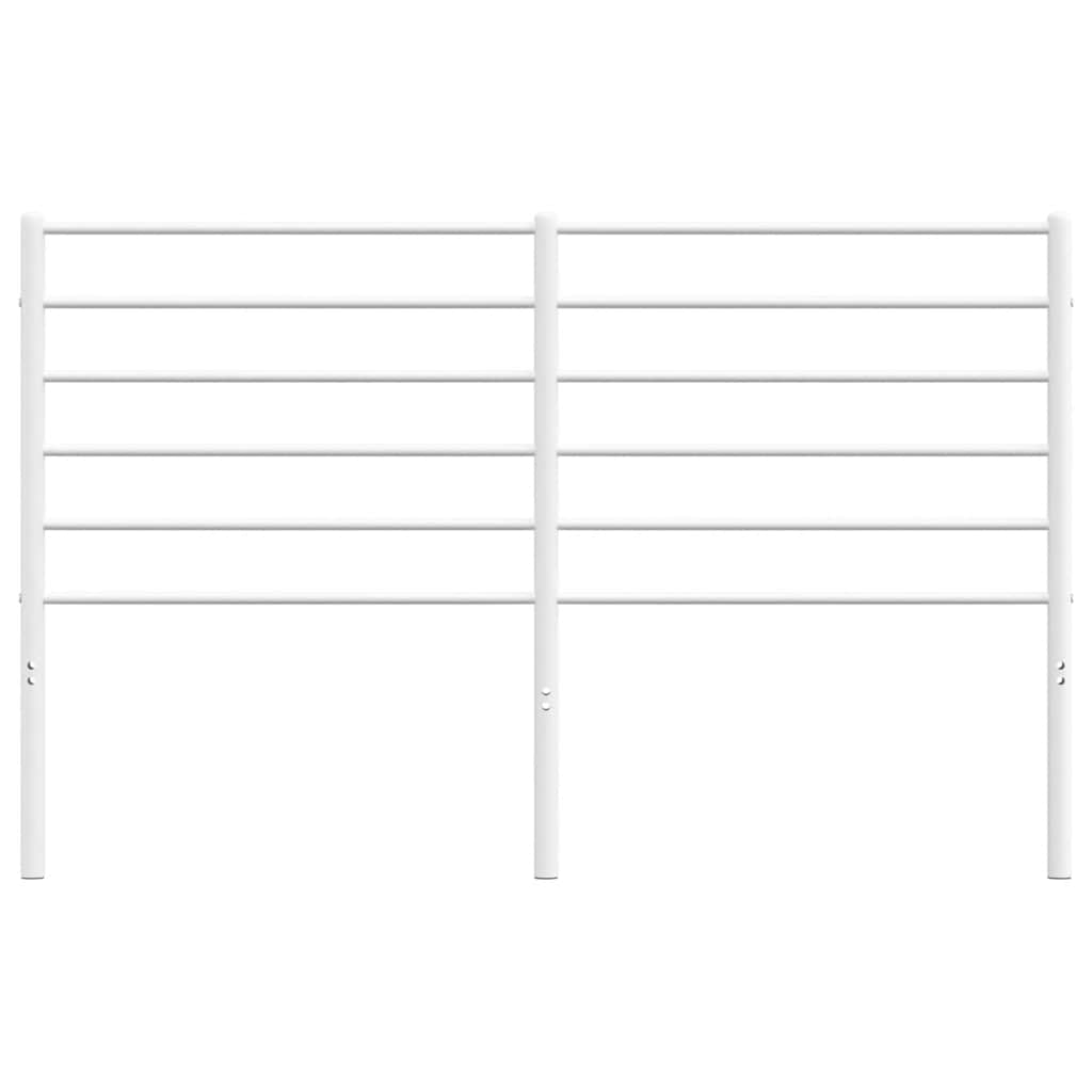vidaXL Ersatz-Kopfteil Metall Weiß 150 cm
