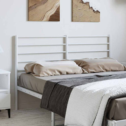 vidaXL Ersatz-Kopfteil Metall Weiß 150 cm