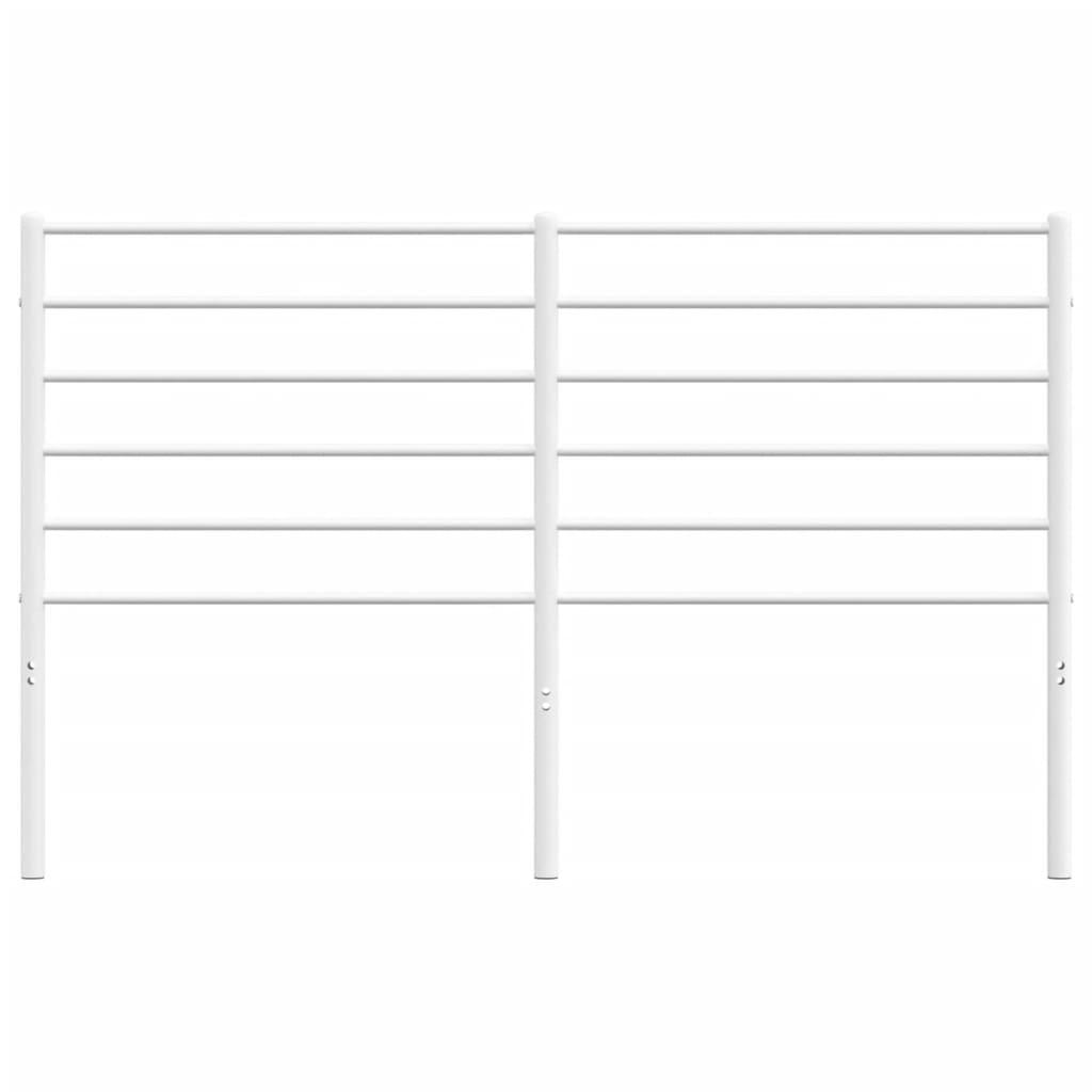 vidaXL Ersatz-Kopfteil Metall Weiß 160 cm