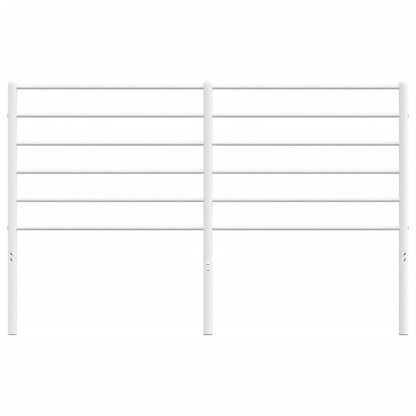 vidaXL Ersatz-Kopfteil Metall Weiß 160 cm