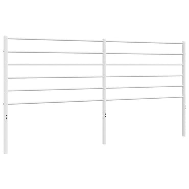 vidaXL Ersatz-Kopfteil Metall Weiß 193 cm