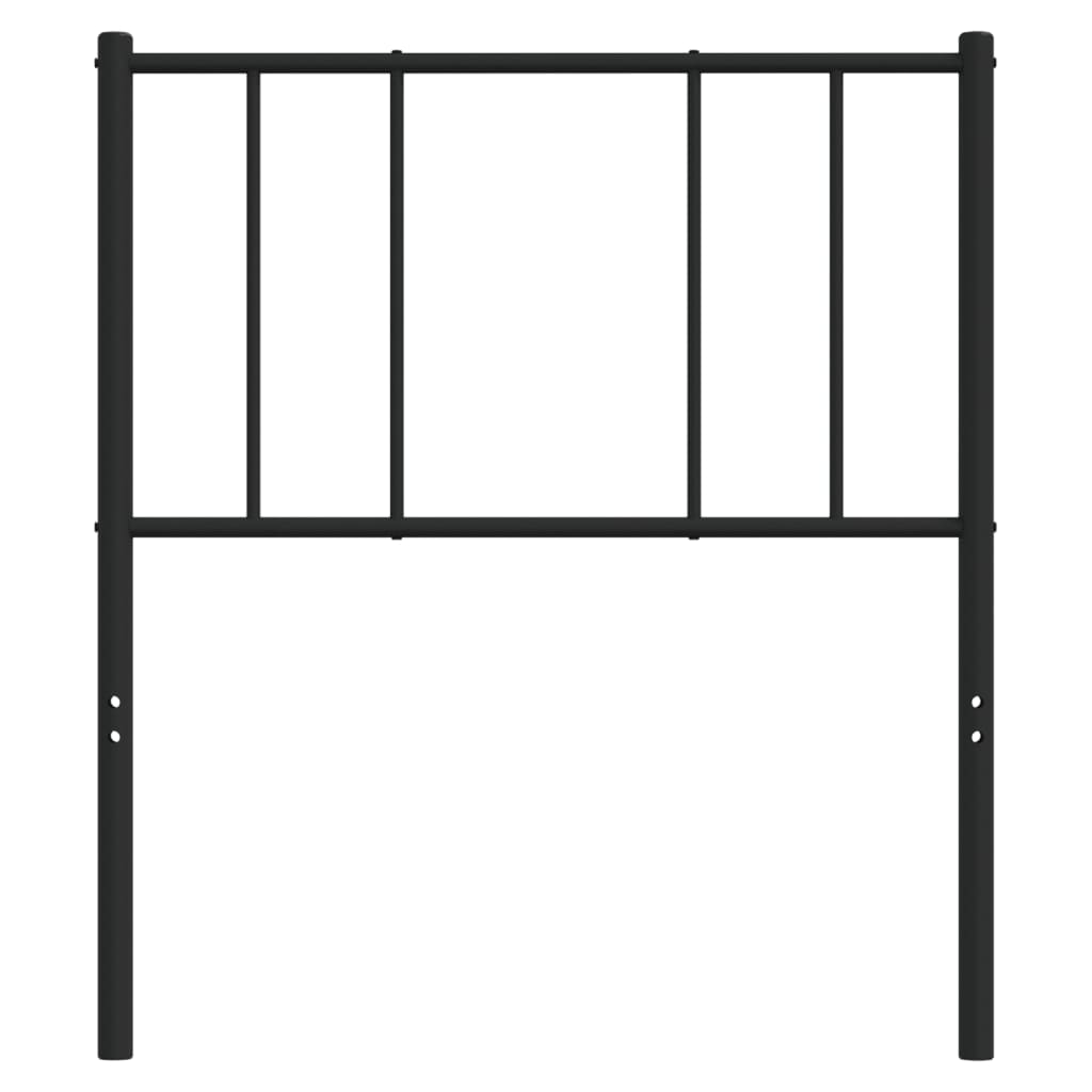 vidaXL Ersatz-Kopfteil Metall Schwarz 80 cm