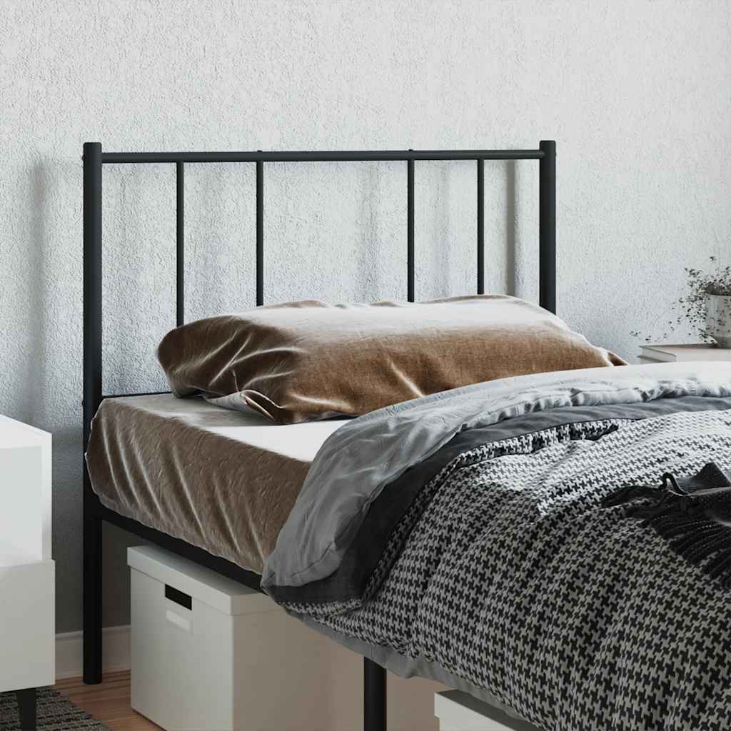vidaXL Ersatz-Kopfteil Metall Schwarz 90 cm