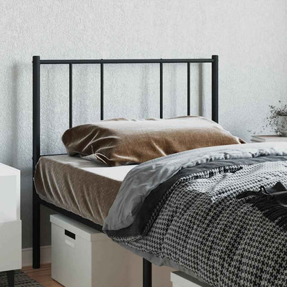 vidaXL Ersatz-Kopfteil Metall Schwarz 90 cm