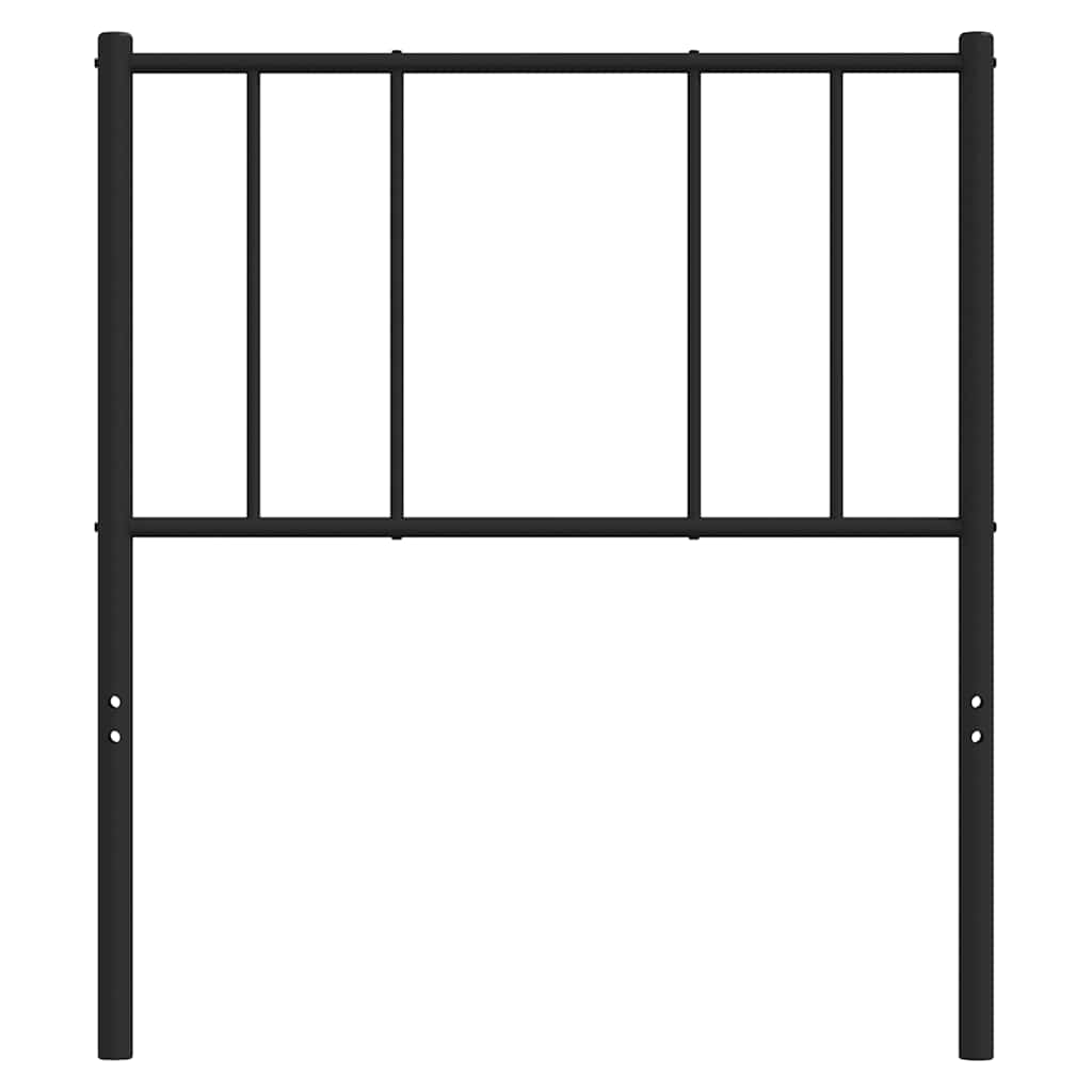 vidaXL Ersatz-Kopfteil Metall Schwarz 90 cm