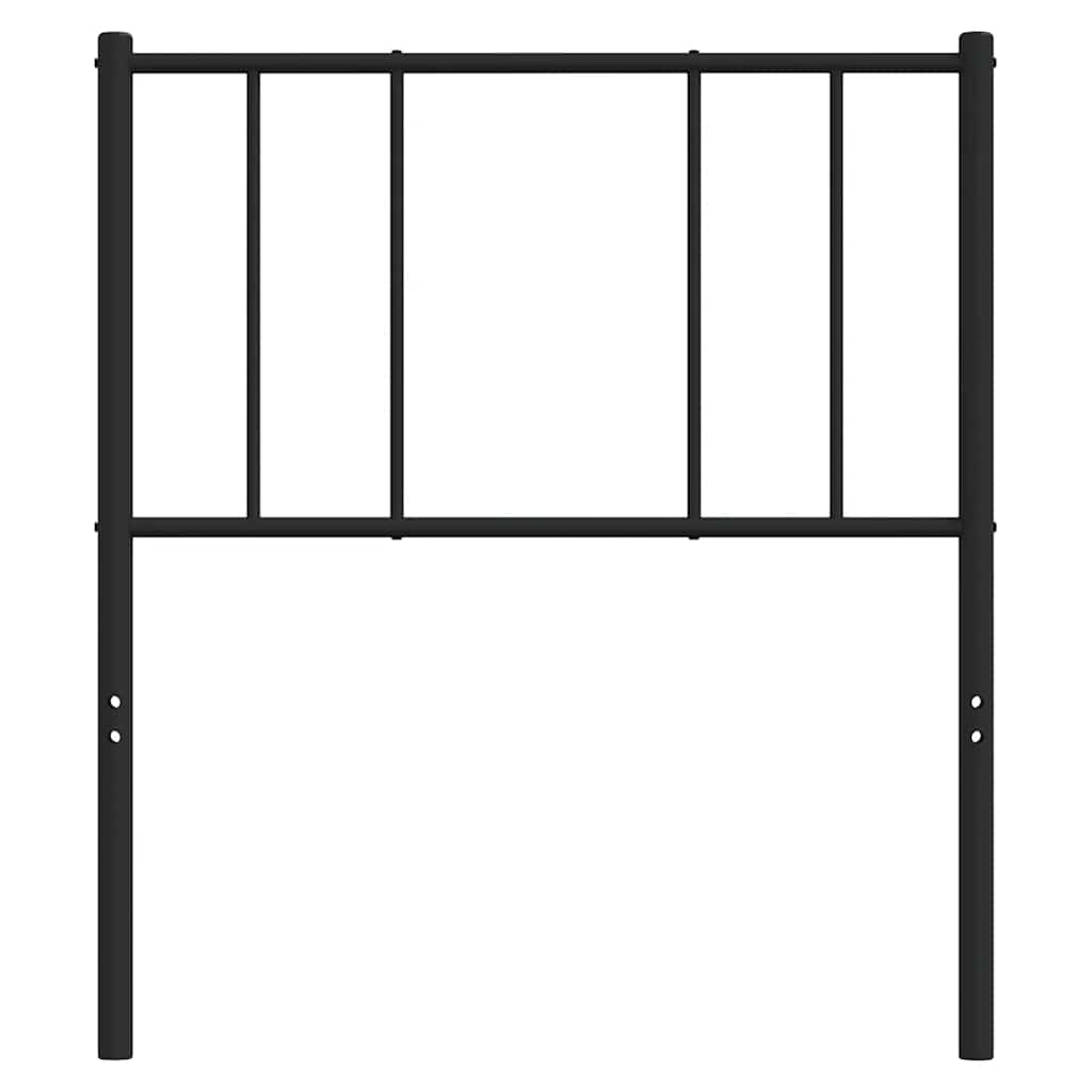 vidaXL Ersatz-Kopfteil Metall Schwarz 100 cm