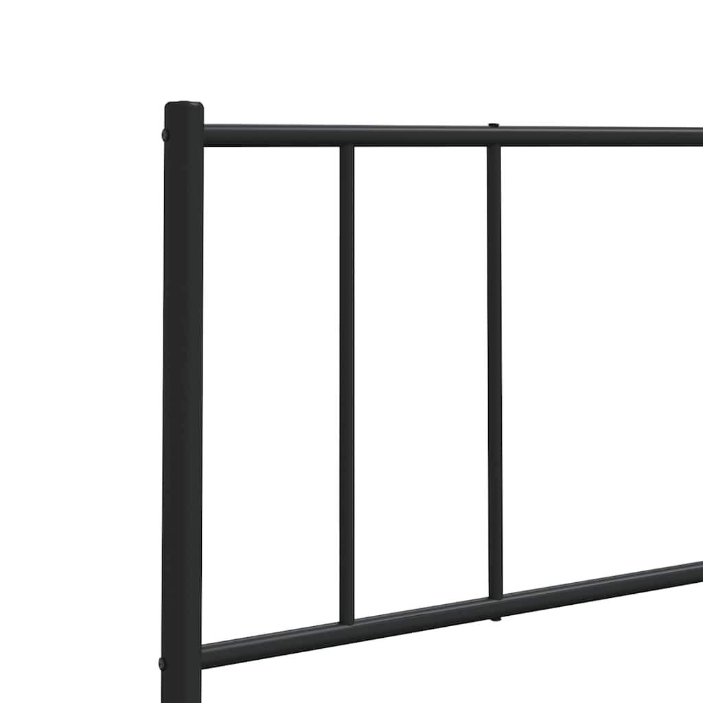 vidaXL Ersatz-Kopfteil Metall Schwarz 100 cm