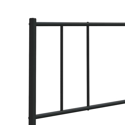 vidaXL Ersatz-Kopfteil Metall Schwarz 100 cm