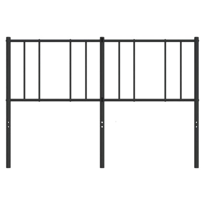 vidaXL Ersatz-Kopfteil Metall Schwarz 135 cm