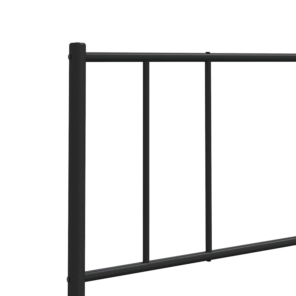 vidaXL Ersatz-Kopfteil Metall Schwarz 140 cm