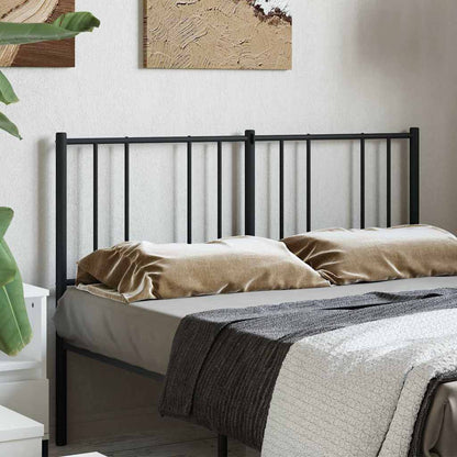 vidaXL Ersatz-Kopfteil Metall Schwarz 140 cm