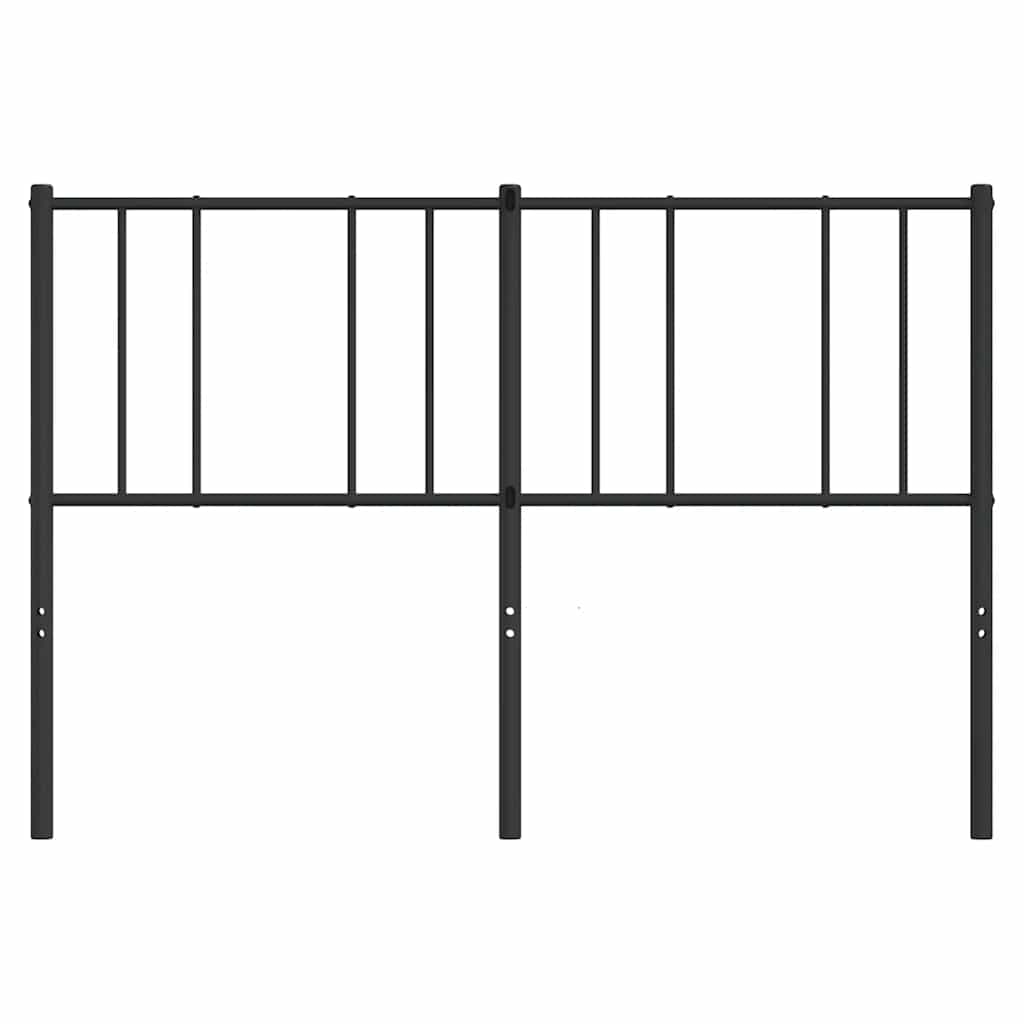 vidaXL Ersatz-Kopfteil Metall Schwarz 150 cm