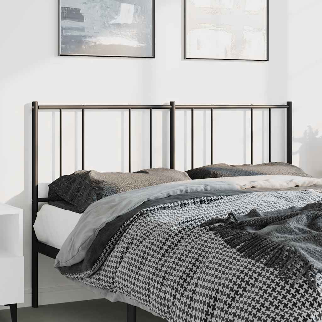 vidaXL Ersatz-Kopfteil Metall Schwarz 150 cm