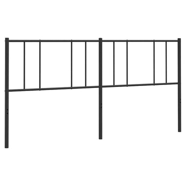 vidaXL Ersatz-Kopfteil Metall Schwarz 180 cm
