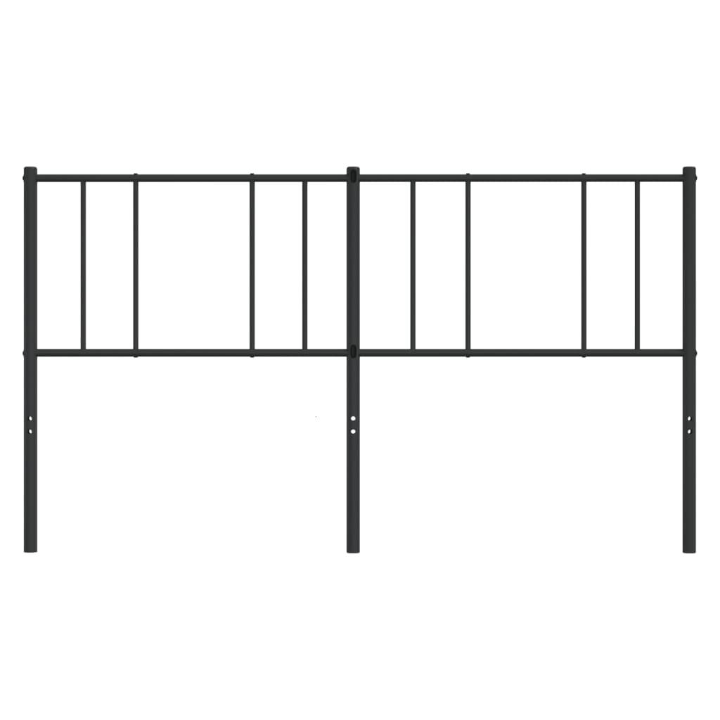 vidaXL Ersatz-Kopfteil Metall Schwarz 193 cm