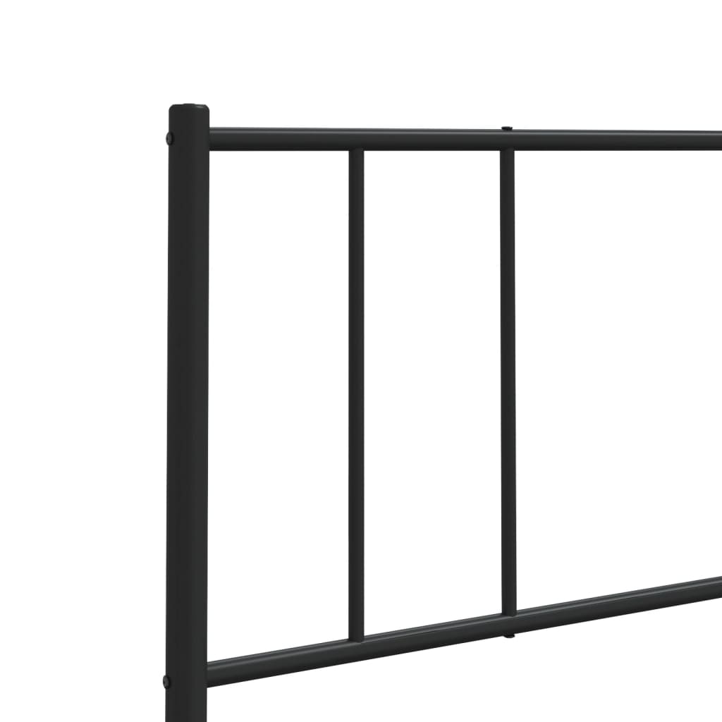 vidaXL Ersatz-Kopfteil Metall Schwarz 193 cm