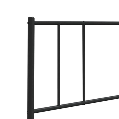 vidaXL Ersatz-Kopfteil Metall Schwarz 193 cm