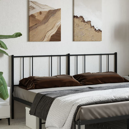 vidaXL Ersatz-Kopfteil Metall Schwarz 193 cm
