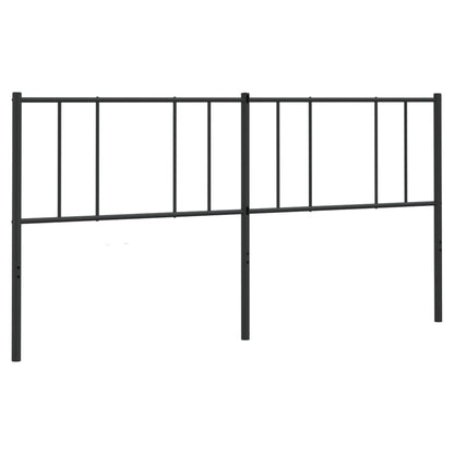 vidaXL Ersatz-Kopfteil Metall Schwarz 200 cm